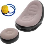 Inflatable Air Sofa Chair with Foot Rest